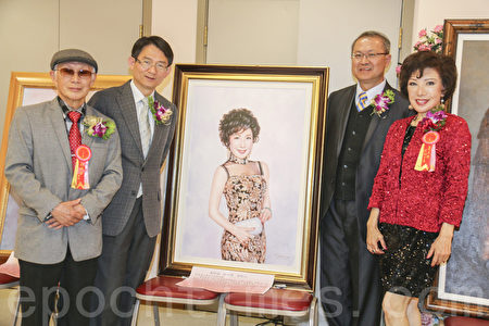 「紅妝名士雙輝映」 舊金山華埠人物躍然畫中 「紅妝名士雙輝映」 舊金山華埠人物躍然畫中