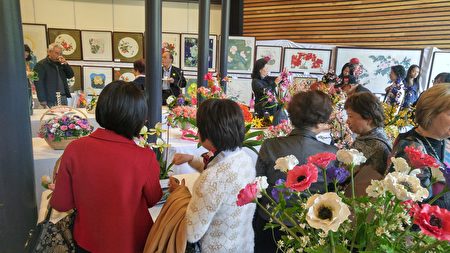 圖:林李淑枝藝術展現場。(邱晨/大紀元)