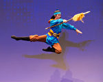 2016年10月20日，新唐人第七屆「全世界中國古典舞大賽」複賽，圖為青年男子組參賽選手小林健司表演舞蹈《移孝为忠》。（戴兵／大紀元）