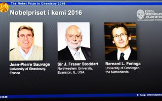2016诺贝尔化学奖 美法荷三科学家分享