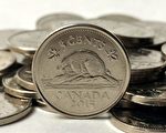 100多年前的伍分硬幣比現在的1加元購買力還高。（加通社）