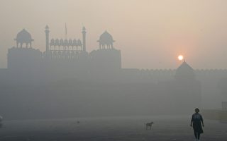 新德里空污恶化指数爆表  室内也雾霾