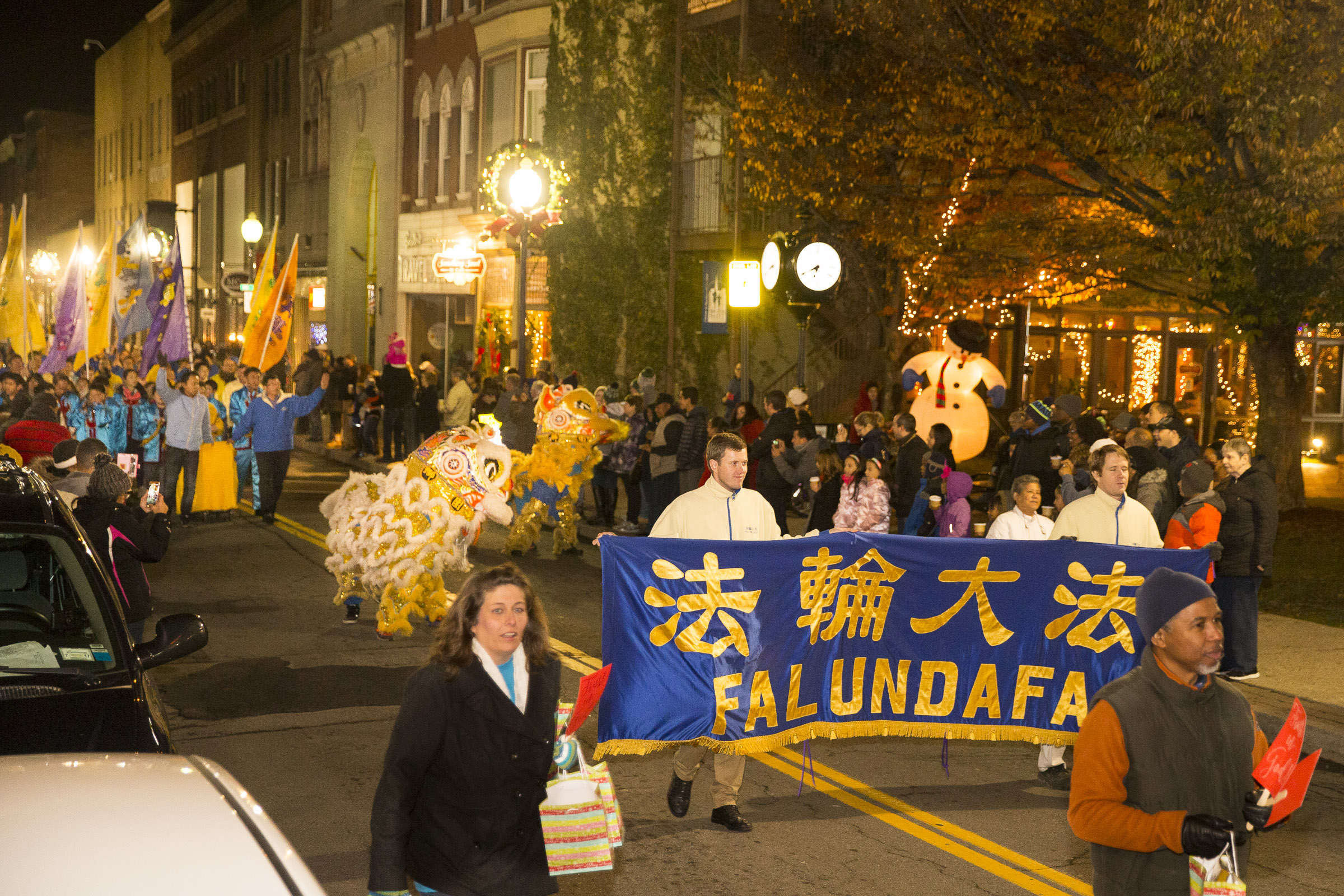 2016年11月25日,紐約上州Middletown City感恩節遊行。(戴兵/大紀元)
