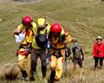 登山客腳踝扭傷不能走  直升機馳援