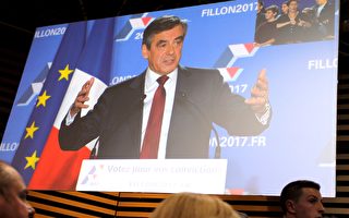 组图：法国右翼总统候选人里昂首次造势