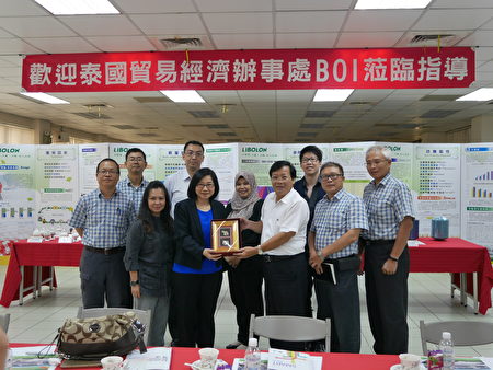 BOI總部副秘書長Ms.Duangjai Asawachintachit一行人至台灣企業參訪。（中原大學創新育成中心提供）