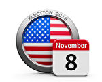 美国选举日（Election Day）是法律规定的选举公职人员的日子，被定在紧接着十一月的第一个星期一后的那个星期二。2016年的选举日是11月8日。（Fotolia）