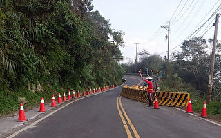 阿里山公路路基修復 部分路段交管