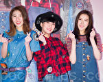 女子團體喬紫喬12月12日在台北出席首張專輯發片記者會。（陳柏州／大紀元）