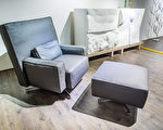 cinemascope椅（2016年），設計師為Philippe Starck。這是號稱舒服到能讓總統通順思路的椅子，底座可以旋轉，靠背與坐墊皆可自行選擇布料，成為個人品味最佳代言家具。（明日聚落提供）