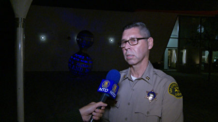 负责罗兰岗治安的洛县警局警监 Alfred Reyes。(杨阳/大纪元)
