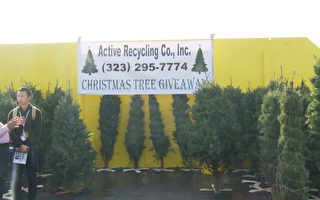 回收站内的圣诞老人：收废品换圣诞树