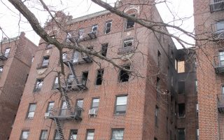 法拉盛三福大道公寓樓8日發生二級火災