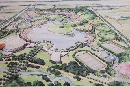 羅東運動公園原規劃圖。(郭千華/大紀元)