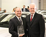 1月27日至2月5日，华盛顿DC汽车展(Washington DC Auto Show）在华盛顿DC举行。三个新车款系在本届车展上赢得2017年度“环保车奖”（Green Car Award）。（石青云/大纪元）