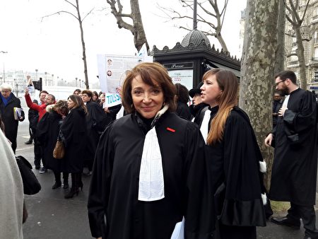 巴黎律師公會副會長多米尼克·阿提亞斯（Dominique Attias）女士。（慈蕊/大紀元）