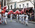 組圖：法國華人雞年大遊行 年味濃濃（2）