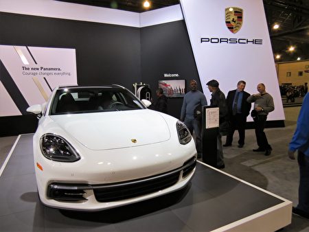 2017年保時捷（Porsche）Panamera 4 E-Hybrid Execitive 。（童雲／大紀元）