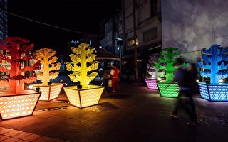 台北灯节彩光祈愿树 挂满民众新年愿望