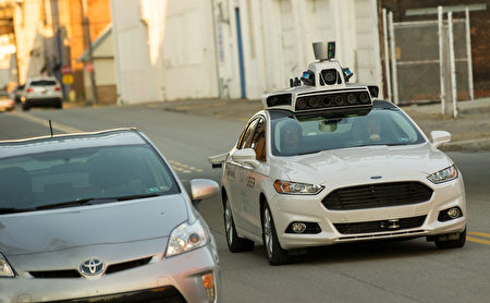 2016年19月開始，Uber在美國賓州匹茲堡測試自動駕駛車服務。（Jeff Swensen/Getty Images）