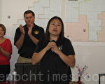 8月6日，富乐屯州众议员金映玉（Young Kim）在橙县普安那公园（Buena Park）市的竞选办公室开张，支持者到场祝贺。（刘菲/大纪元）