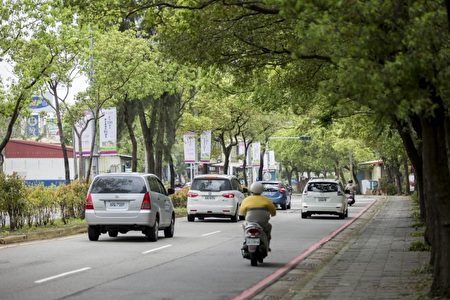 宝山路调拨车道的建置，通勤族将更安全舒适快捷。（新竹市府提供）