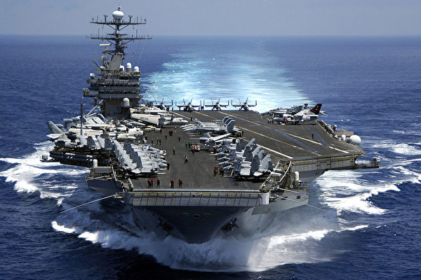美國卡爾文森號航母 (U.S. Navy via Getty Images)