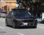 Uber自動駕駛車在亞利桑那州街頭發生事故後，3月28日又在舊金山恢復了測試。（Justin Sullivan/Getty Images）