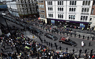 伦敦恐袭殉职警察葬礼 五千警察参加