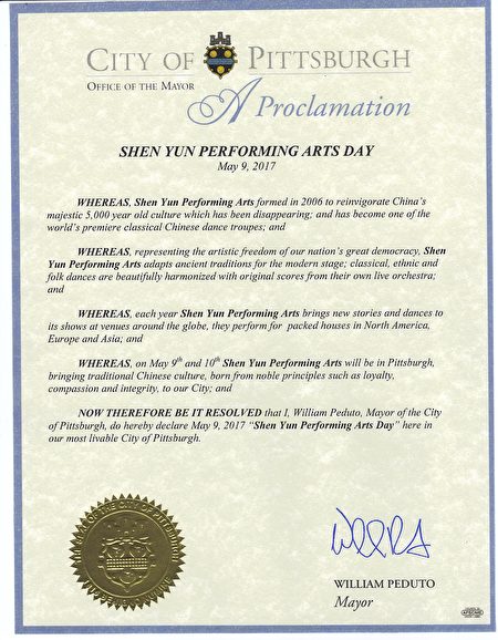 Pittsburgh Mayor proclamation (1)