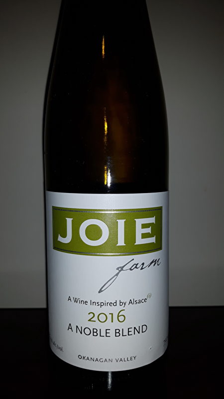 酒目: Joie A Noble Blend 2016. 每瓶大約 $24 (阮公子提供)