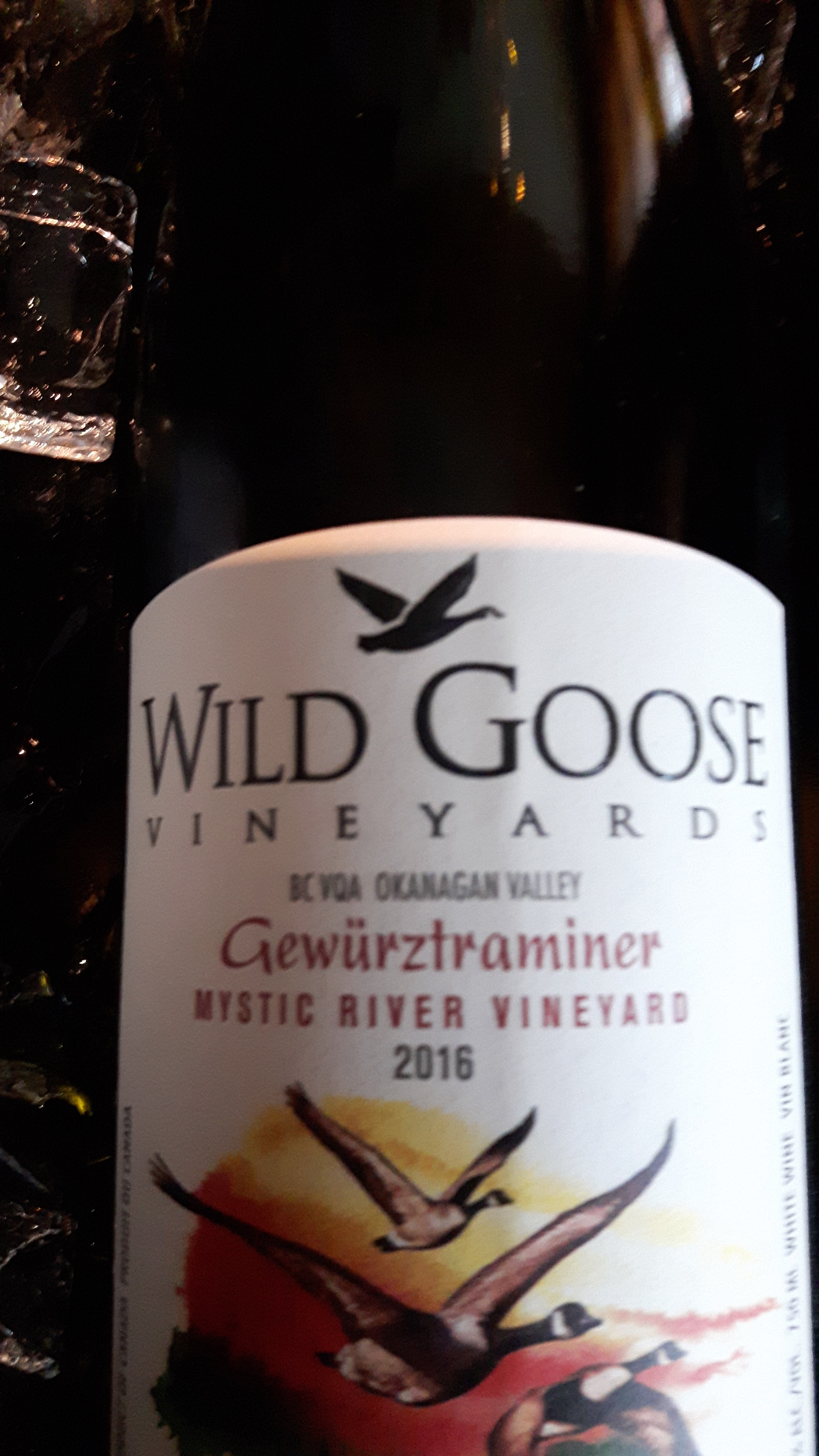 酒目:Wild Goose VQA Gewurztraminer 2016。售價約$20(阮公子提供)