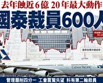 去年蚀近6亿 20年最大动作 国泰裁员600人