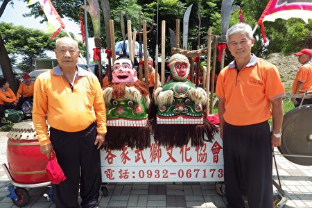 新竹客家武狮文化协会也参加这次比赛。（廖素贞／大纪元）