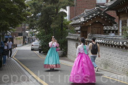 韓國首爾北村韓屋村風景。（全景林／大紀元）