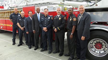 加州消防基金會、柔斯密市消防站推出華語防火影片，呼籲防範火警。（袁玫／大紀元）