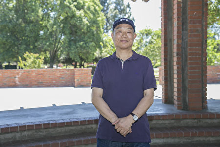 Kevin An_9885：退休的硅谷工程师Kevin An回忆李洪志师父1996年首次来美西讲法的情形。（曹景哲／大纪元）
