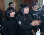 时代广场设擂台 美日摔跤手竞技
