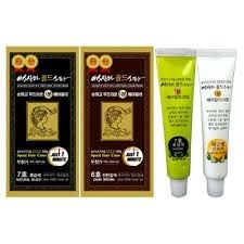 韓國生產的金牌產品——ASSANTA「愛先得」黃金一分鐘染髮劑。（商家提供）