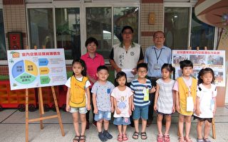 吴凤幼儿园小朋友与大人一起办活动。（嘉义市政府提供）