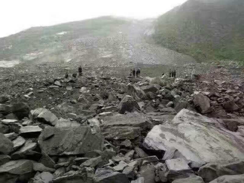 四川茂縣山體垮塌事件現場。(受訪者提供)