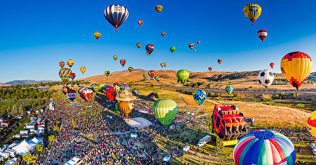 雷諾每年都舉行全球最大的熱氣球比賽。（圖片由Abbi Agency提供）