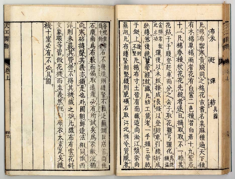 天工开物。(公有领域)