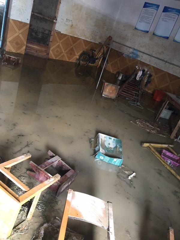 7·1湖南寧鄉縣特大洪災,損失慘重,災後滿街瘡痍,慘不忍睹。(村民提供)