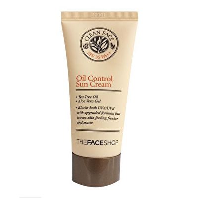 Clean Face Oil Control Sun Cream。（Faceshop提供）