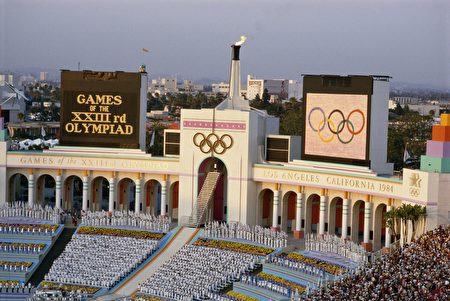 1984年洛杉磯奧運開幕式。（GettyImages）