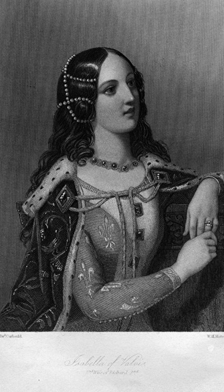 1408, Isabella of France (1389 - 1409), 2nd wife of Richard II of England. 