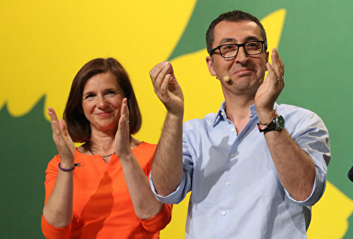 Cem Özdemir和Katrin Göring-Eckardt (Sean Gallup/Getty Images)