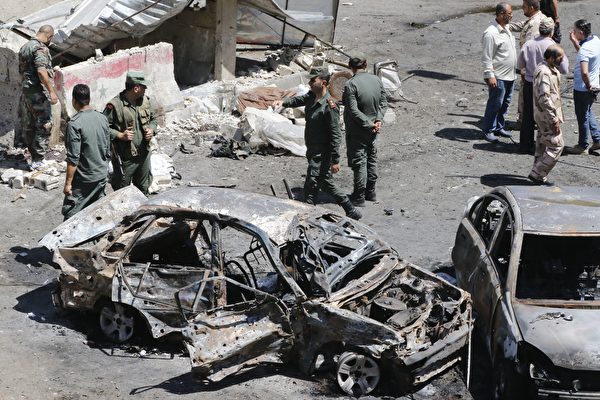 大马士革爆自杀炸弹袭击 至少19死