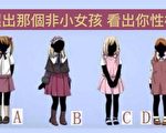 凭直觉选出不是小女孩的那个 测出你的性格